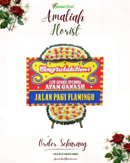 Sewa Papan Bunga Ok Aom